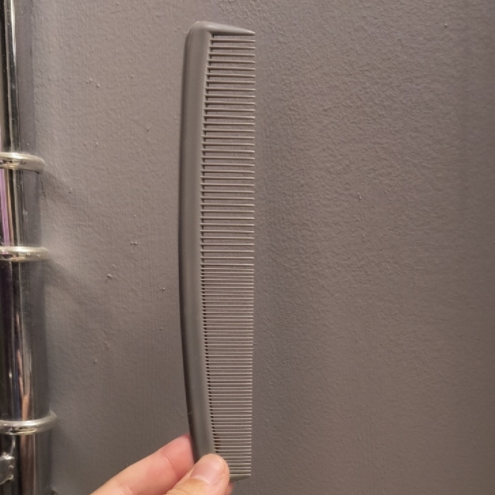 Gray Men's Grooming Comb